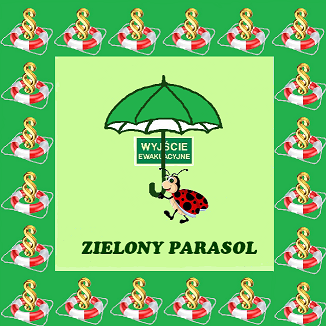zielony parasol